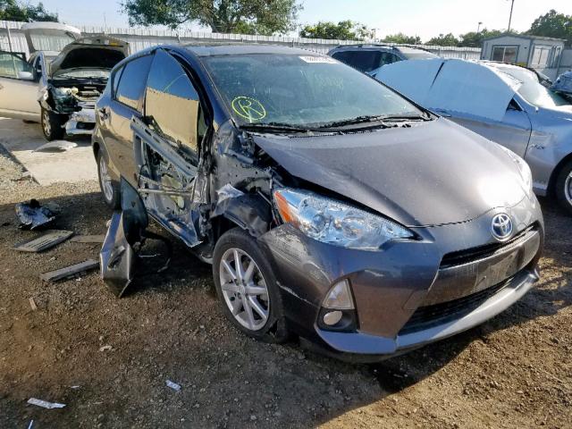 JTDKDTB33E1078019 - 2014 TOYOTA PRIUS C GRAY photo 1