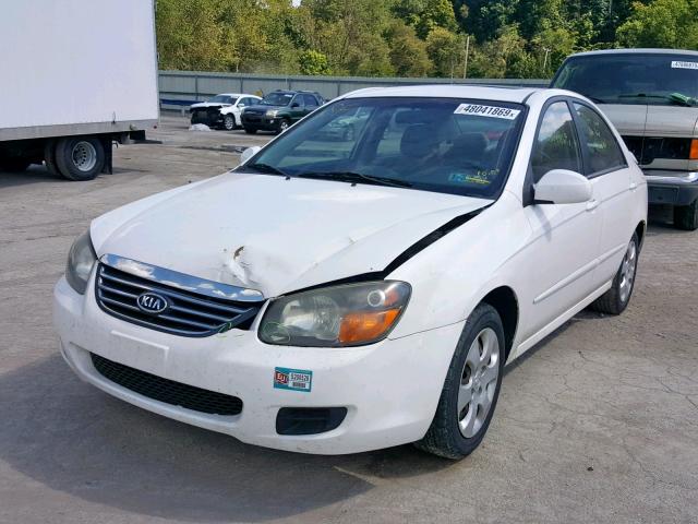 KNAFE221195601086 - 2009 KIA SPECTRA EX WHITE photo 2