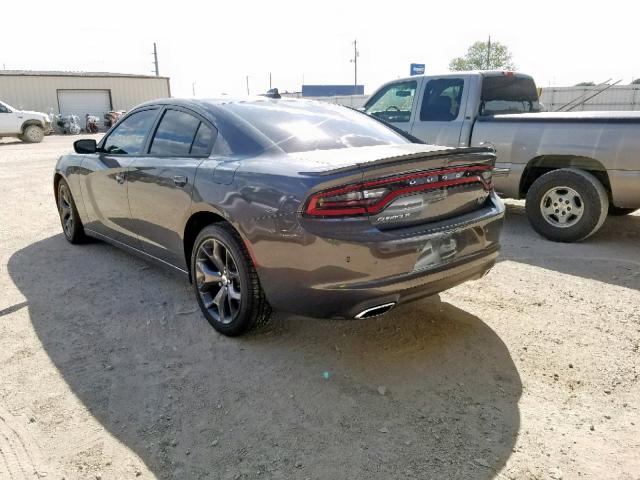 2C3CDXBG7KH666845 - 2019 DODGE CHARGER SX GRAY photo 3