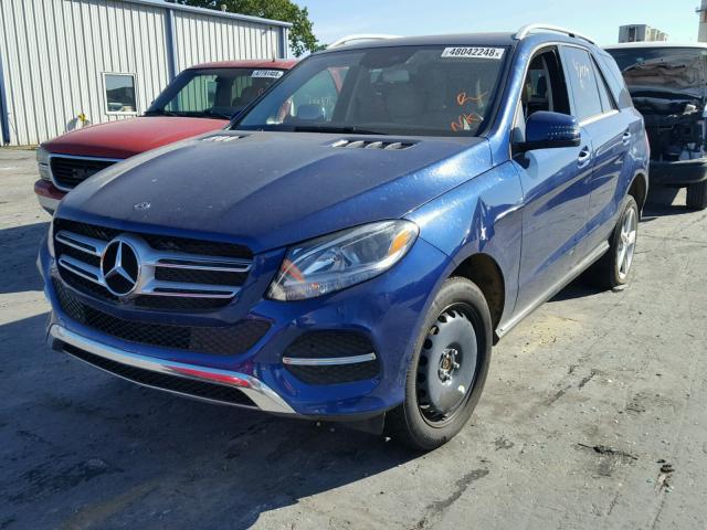 4JGDA5HB5JB025303 - 2018 MERCEDES-BENZ GLE 350 4M BLUE photo 2