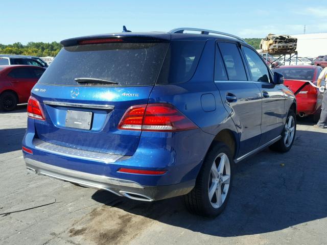 4JGDA5HB5JB025303 - 2018 MERCEDES-BENZ GLE 350 4M BLUE photo 4