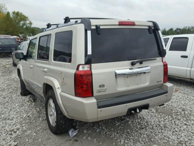 1J8HG58287C553014 - 2007 JEEP COMMANDER BEIGE photo 3