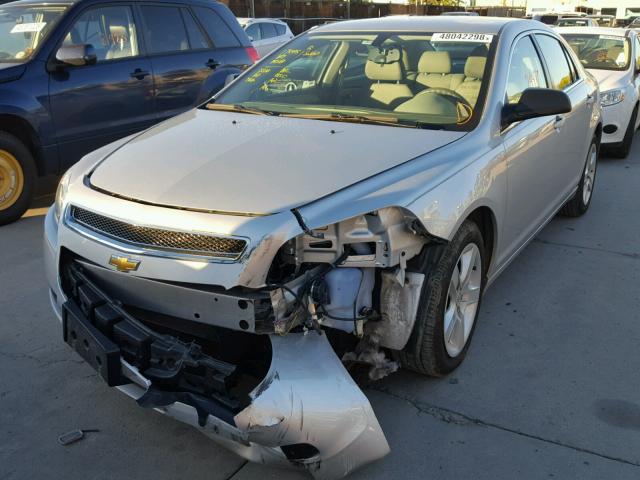 1G1ZB5EB1AF316698 - 2010 CHEVROLET MALIBU LS SILVER photo 2