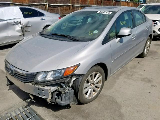 2HGFB2F91CH322539 - 2012 HONDA CIVIC EXL 银色 照片 2