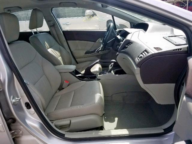 2HGFB2F91CH322539 - 2012 HONDA CIVIC EXL 银色 照片 5