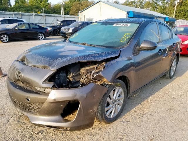 JM1BL1V74D1717769 - 2013 MAZDA 3 I GRAY photo 2