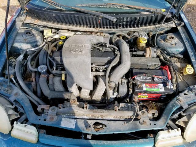 1B3ES62Y1TD569606 - 1996 DODGE NEON SPORT GREEN photo 7