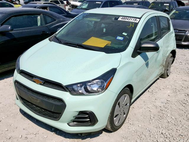 KL8CB6SAXHC839284 - 2017 CHEVROLET SPARK LS GREEN photo 2