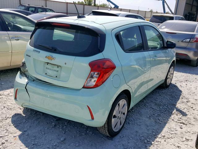 KL8CB6SAXHC839284 - 2017 CHEVROLET SPARK LS GREEN photo 4