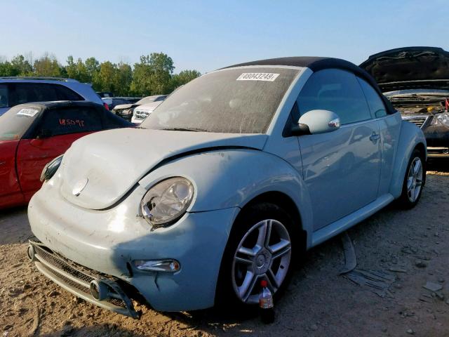 3VWCD31Y25M308358 - 2005 VOLKSWAGEN NEW BEETLE ლურჯი ფოტო 2