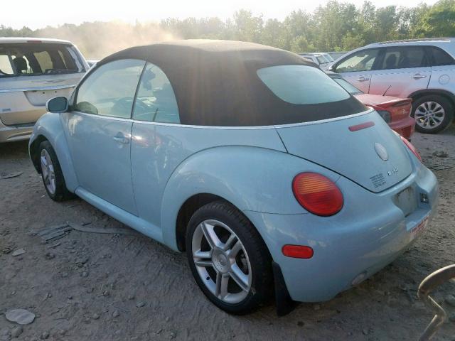 3VWCD31Y25M308358 - 2005 VOLKSWAGEN NEW BEETLE ლურჯი ფოტო 3
