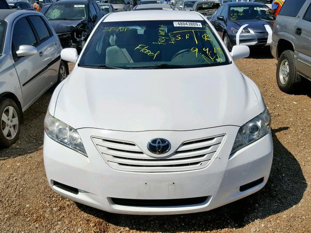 4T4BE46K39R138326 - 2009 TOYOTA CAMRY BASE WHITE photo 9