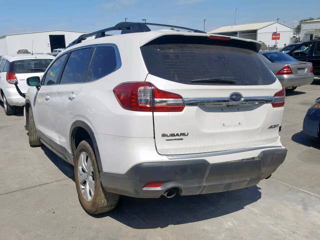 4S4WMAAD5K3438256 - 2019 SUBARU ASCENT  WHITE photo 3