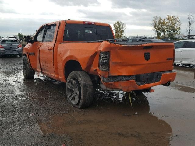 1C6RR7MT4HS598952 - 2017 RAM 1500 SPORT ORANGE photo 3