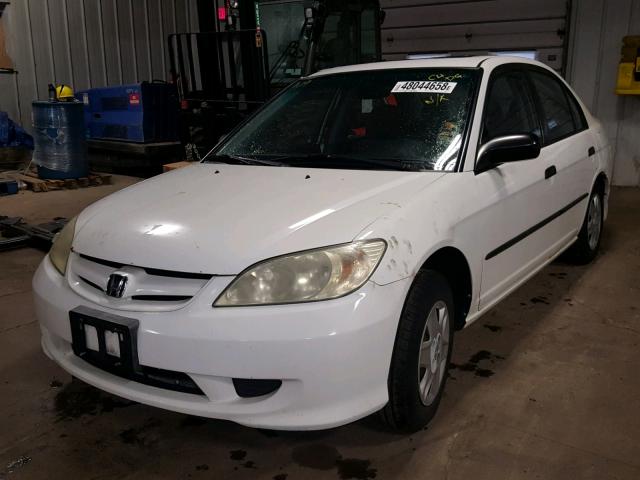 1HGES16384L009803 - 2004 HONDA CIVIC DX V WHITE photo 2