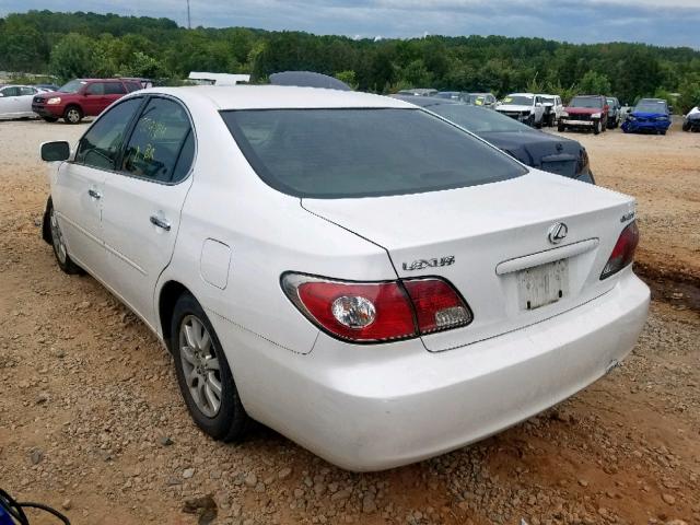 JTHBF30G625035555 - 2002 LEXUS ES 300 WHITE photo 3