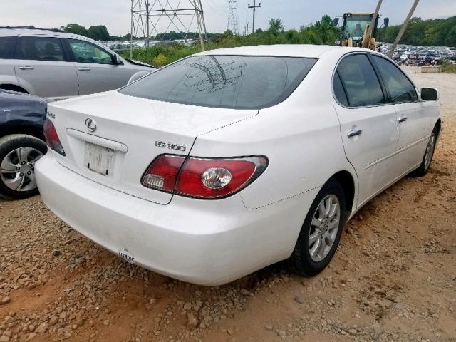 JTHBF30G625035555 - 2002 LEXUS ES 300 WHITE photo 4