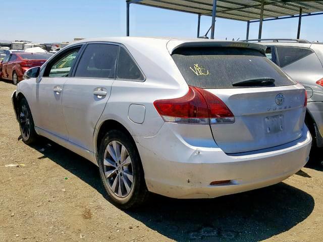 4T3ZA3BB3DU076401 - 2013 TOYOTA VENZA LE SILVER photo 3