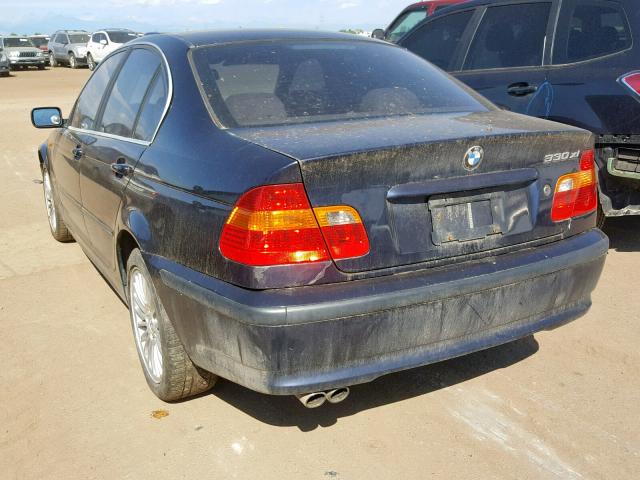 WBAEW53402PG18106 - 2002 BMW 330 XI BLUE photo 3