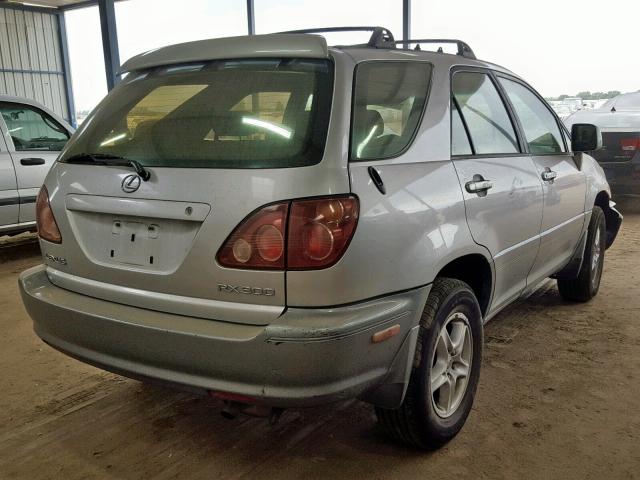 JT6HF10U8X0040936 - 1999 LEXUS RX 300 SILVER photo 4