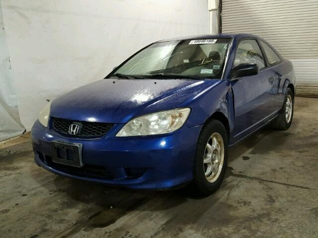 1HGEM22194L039509 - 2004 HONDA CIVIC DX V BLUE photo 2