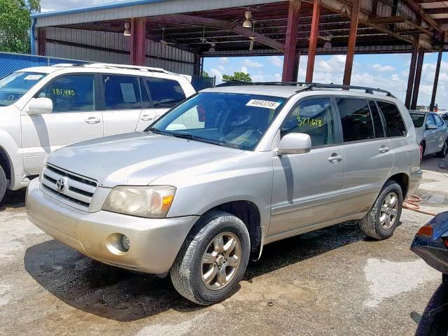 JTEGP21A850047874 - 2005 TOYOTA HIGHLANDER SILVER photo 2