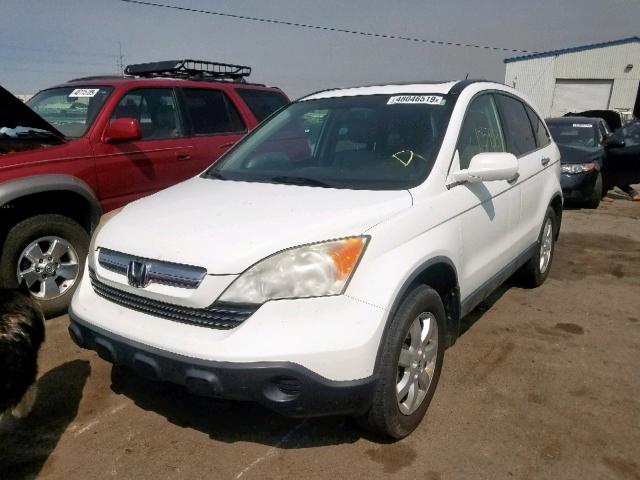 JHLRE48748C059535 - 2008 HONDA CR-V EXL WHITE photo 2