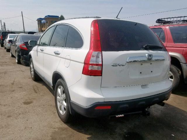 JHLRE48748C059535 - 2008 HONDA CR-V EXL WHITE photo 3