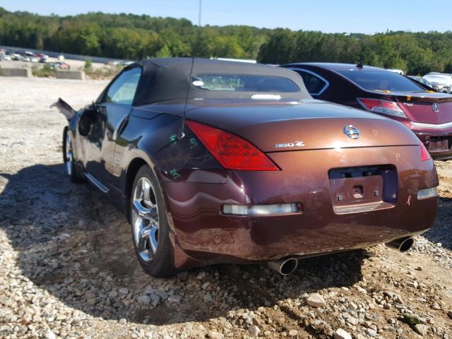 JN1AZ36A76M451653 - 2006 NISSAN 350Z ROADS BURGUNDY photo 3