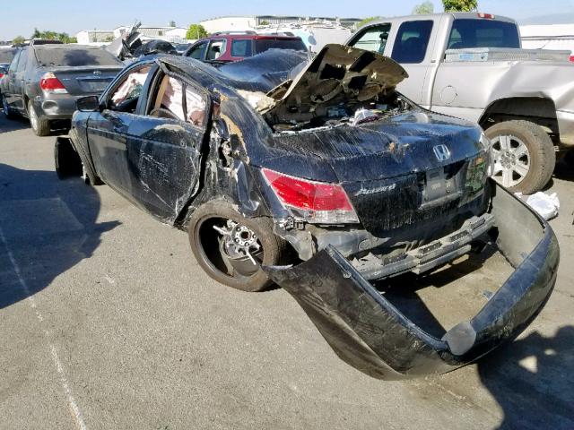 1HGCP26848A123678 - 2008 HONDA ACCORD EXL BLACK photo 3