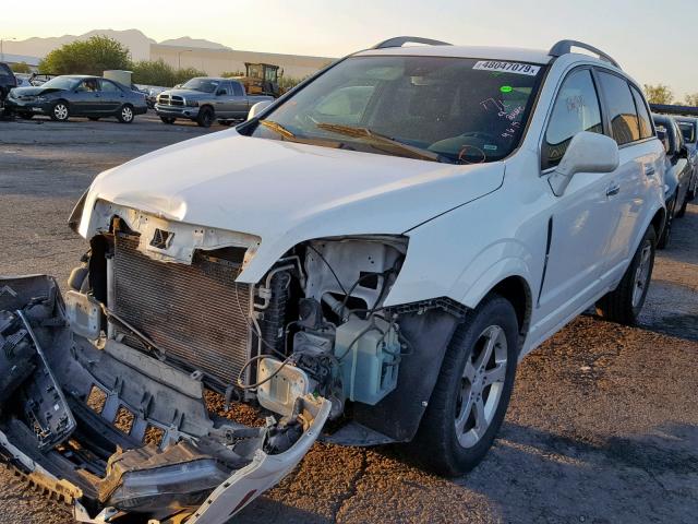 3GNAL3EK2DS585449 - 2013 CHEVROLET CAPTIVA LT WHITE photo 2