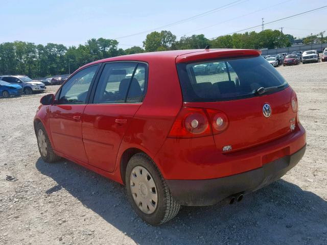 WVWDR71K47W274941 - 2007 VOLKSWAGEN RABBIT RED photo 3