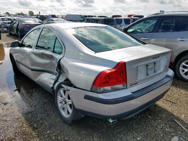 YV1RS58D222165412 - 2002 VOLVO S60 2.4T SILVER photo 3