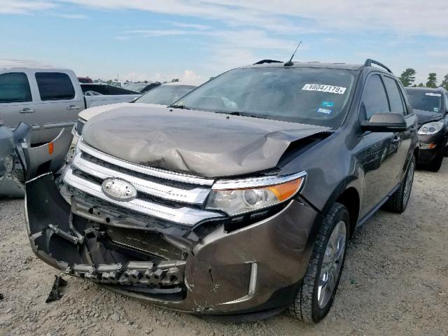 2FMDK3JC0DBB05787 - 2013 FORD EDGE SEL TAN photo 2