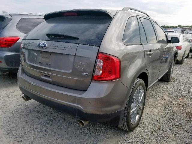 2FMDK3JC0DBB05787 - 2013 FORD EDGE SEL TAN photo 4