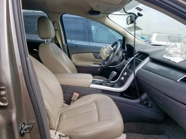 2FMDK3JC0DBB05787 - 2013 FORD EDGE SEL TAN photo 5