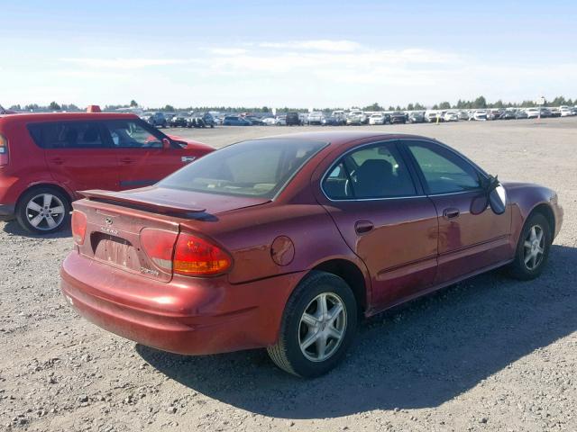 1G3NL52F63C236943 - 2003 OLDSMOBILE ALERO GL BURGUNDY photo 4