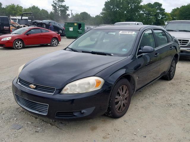 2G1WU581269302244 - 2006 CHEVROLET IMPALA LTZ BLACK photo 2