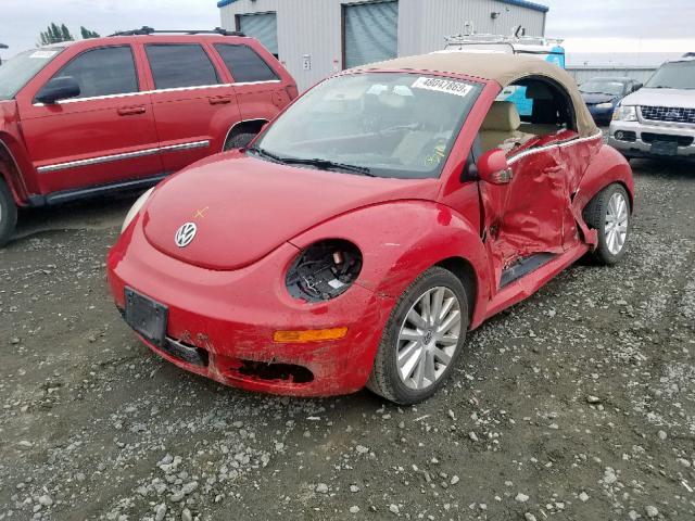 3VWRG31Y38M415036 - 2008 VOLKSWAGEN NEW BEETLE წითელი ფოტო 2