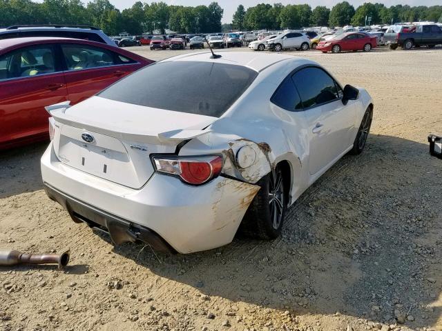 JF1ZCAC14D1613298 - 2013 SUBARU BRZ 2.0 LI WHITE photo 4