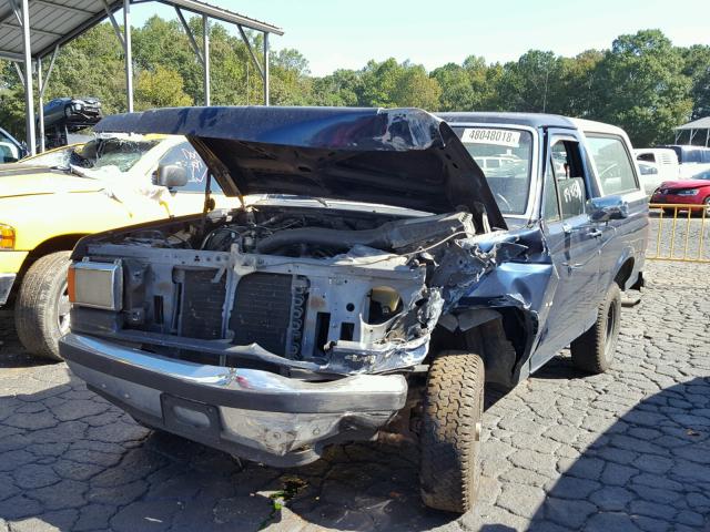 1FMEU15N3JLA52058 - 1988 FORD BRONCO U10 BLUE photo 2