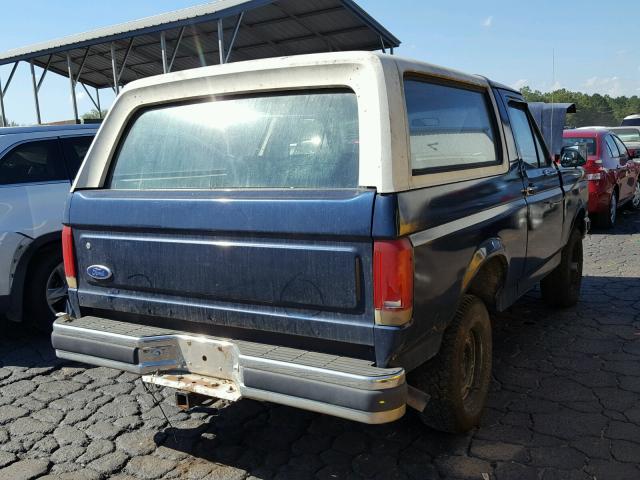 1FMEU15N3JLA52058 - 1988 FORD BRONCO U10 BLUE photo 4