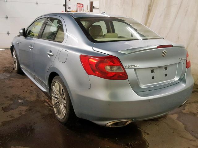 JS2RF9A83B6110965 - 2011 SUZUKI KIZASHI SP BLUE photo 3