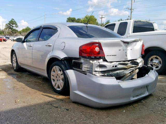 1B3BD4FB6BN533961 - 2011 DODGE AVENGER EX SILVER photo 3