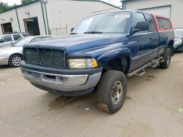 3B7KF236XYG121760 - 2000 DODGE RAM 2500 BLUE photo 2