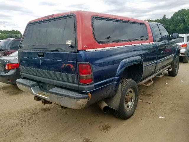 3B7KF236XYG121760 - 2000 DODGE RAM 2500 BLUE photo 4