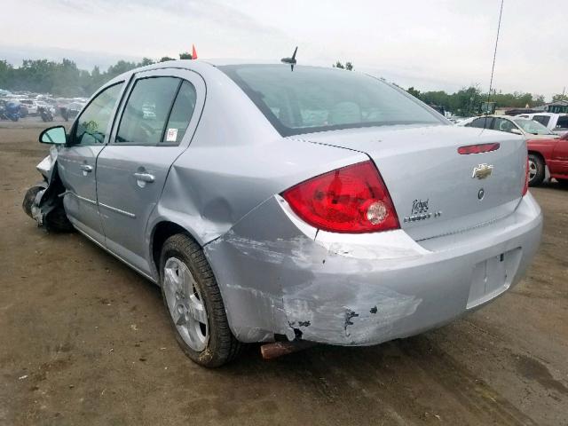 1G1AL58F587200434 - 2008 CHEVROLET COBALT LT SILVER photo 3