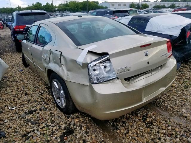 2B3CA3CV1AH144318 - 2010 DODGE CHARGER SX TAN photo 3