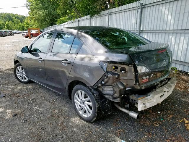 JM1BL1VP5D1823373 - 2013 MAZDA 3 I GRAY photo 3