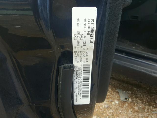 1J8HH48K89C550415 - 2009 JEEP COMMANDER 蓝色 照片 10